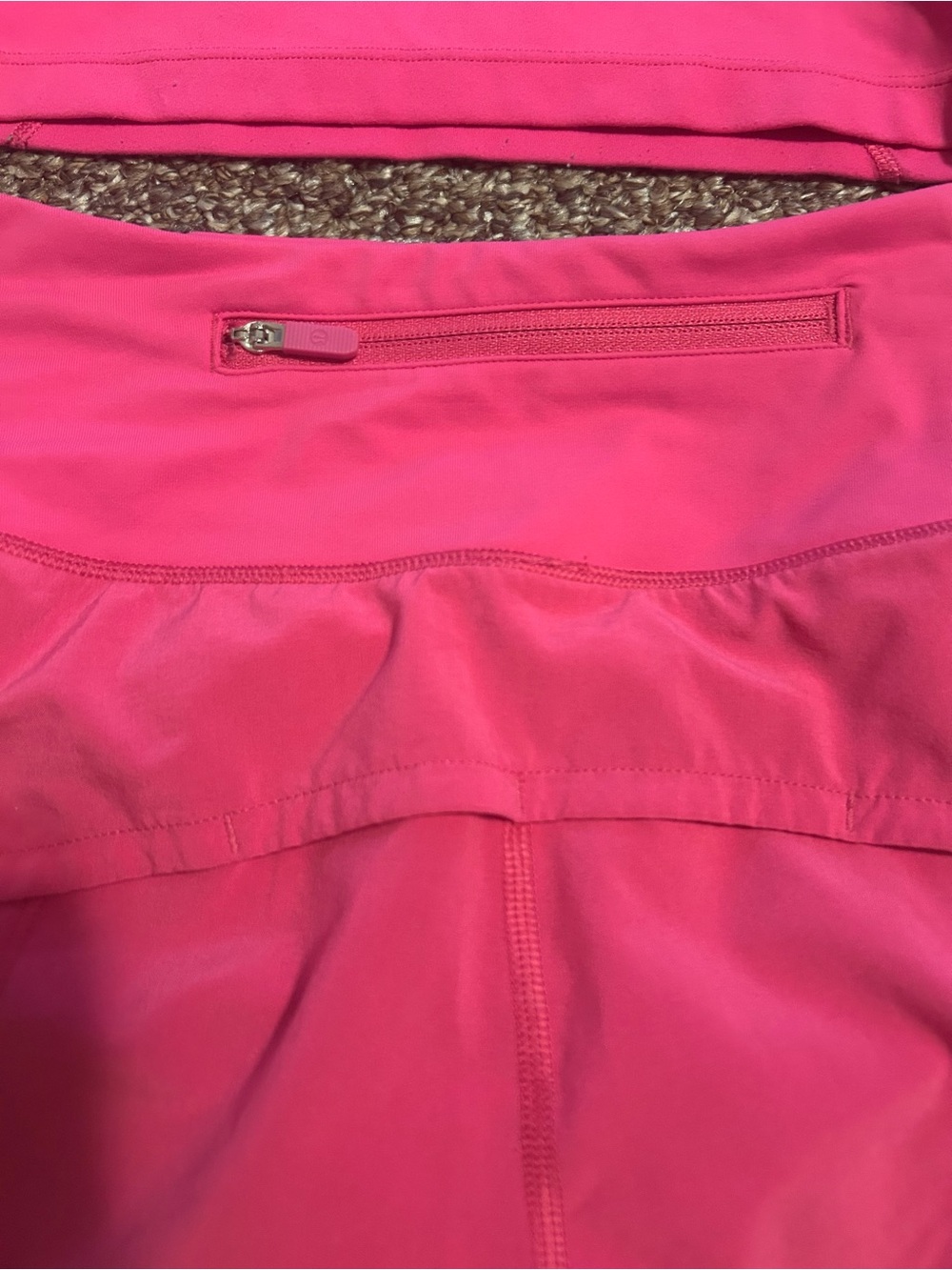 LULULEMON 2 Bright Pink Athletic Crop Top & Short Set Flowy Lightweight Workout - Picture 7 of 7